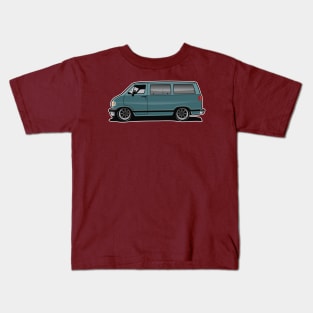 1994 Dodge Van Turquoise Kids T-Shirt